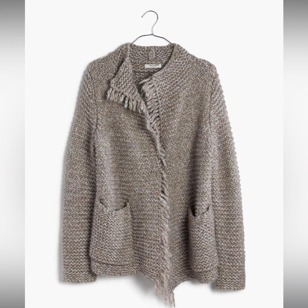 Fringe Open Cardigan Sweater